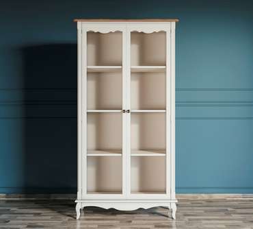 Книжный шкаф Leontina белого цвета