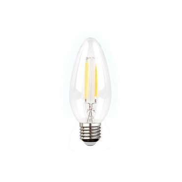 Светодиодная филаментная лампа 220V E27 6W 800Lm 4200K (нейтральный белый) формы свечи
