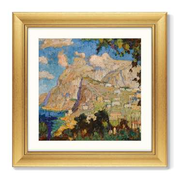 Репродукция картины View of monte solaro capri 1940 г.