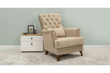 Кресло Ирис бежевого цвета