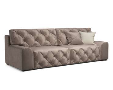Прямой диван-кровать Милан серо-коричневого цвета