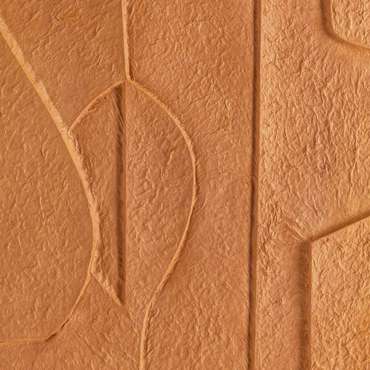 Стенная живопись из тисненой бумаги Sarausa коричневого цвета