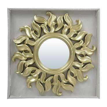 Зеркало настенное декоративное Реймс золотого цвета