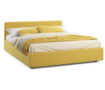 Кровать Erika 160х200 желтого цвета с подъемным механизмом