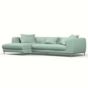 Угловой диван Elegant мятного цвета
