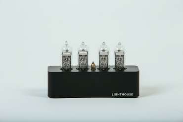 Часы на ГАЗОРАЗРЯДНЫХ ИНДИКАТОРАХ IN-14 Lighthouse Black