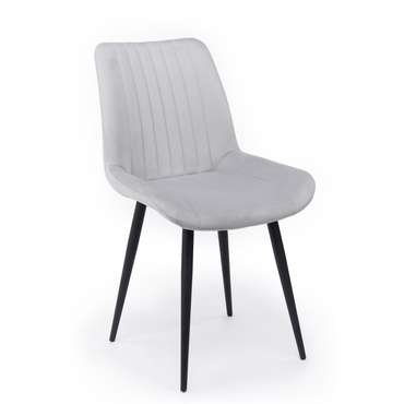 Обеденный стол Седа 360 светло-серого цвета вращающийся