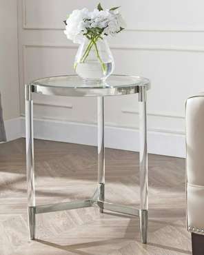 Кофейный стол Стерлинг silver с круглой столешницей