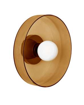 Настенный светильник с янтарным стеклом “Кассель” – 35 см.