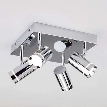 Потолочный светодиодный светильник с поворотными плафонами 20064/4 LED хром Stalk