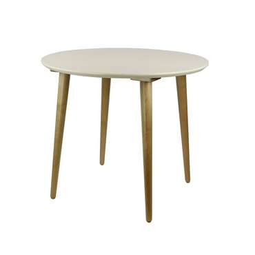 Стол обеденный круглый Ронда Мини 100 цвета слоновой кости