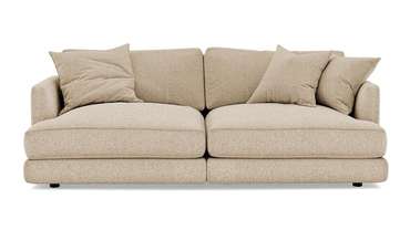 Прямой диван-кровать Ибица бежевого цвета