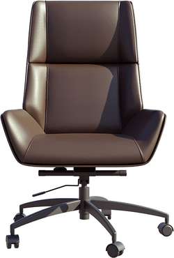 Кресло руководителя Авиатор темно-коричневого цвета
