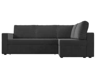 Угловой диван-кровать Оливер серого цвета правый угол