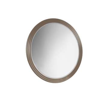 Настенное зеркало Dimare диаметр 100 бежево-серого цвета