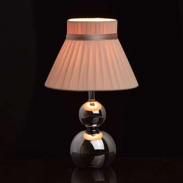 Настольная лампа  Тина с бежевым абажуром