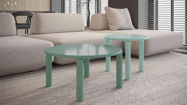 Столик журнальный Блейр бирюзового цвета