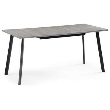 Раздвижной обеденный стол Колон Лофт серого цвета