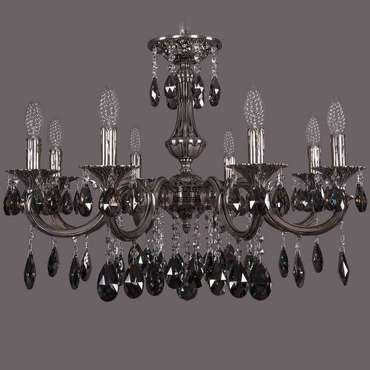 Подвесная люстра BOHEMIA IVELE  с прозрачными цепочками и кулонами