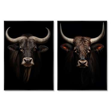 Набор из двух репродукций картин Young Yaks, 2024г.