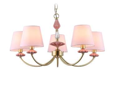 Подвесная люстра Ceramo Classic LH75024 (ткань, цвет розовый)