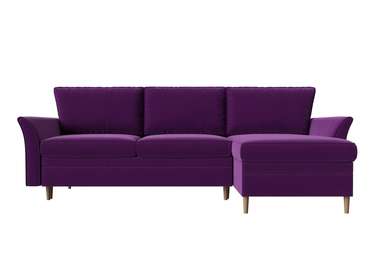 Угловой диван-кровать София фиолетового цвета правый угол