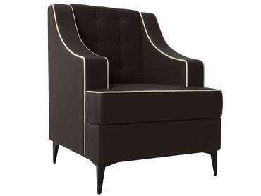 Кресло Марк коричневого цвета (экокожа)