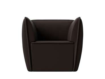 Кресло Бергамо коричневого цвета (экокожа)