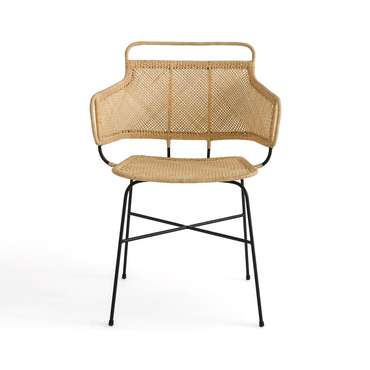 Кресло для столовой дизайн Э Галлина Thophane бежевого цвета