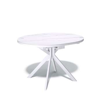 Раздвижной обеденный стол DO1100 белого цвета