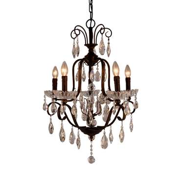 Подвесная люстра Aurelia Chandelier с хрустальными подвесками 