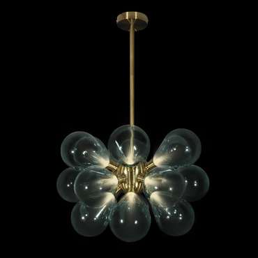 Люстра на штанге Miracle 10130/18 Blue (стекло, цвет голубой)