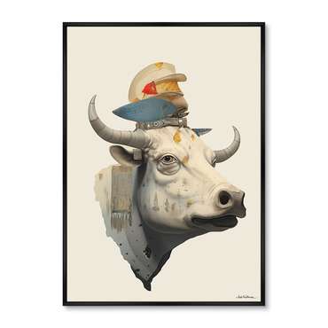 Репродукция картины Cow dreams, No 1, 2024г.