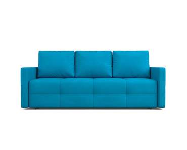 Прямой диван-кровать Марсель 2 голубого цвета