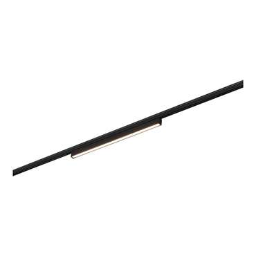 Магнитный трековый светильник Черный LED 1*8W 3000K 250Lm Ra&gt;80 100° IP20 L300xW10xH18 24V SUPER5