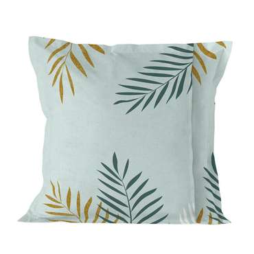 Наволочка Blanc Foliage 60x60 мятного цвета