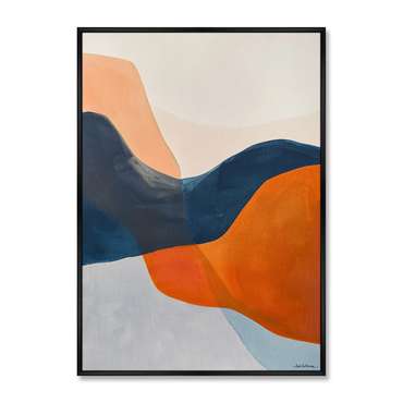 Репродукция картины на холсте Закат в спектре, No 2, 2025г.