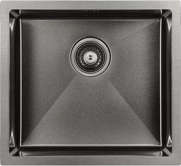 Кухонная мойка прямоугольная Paulmark Marx 48х44 см черного цвета 