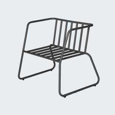 Кресло Bauhaus By Varya Schuka серого цвета