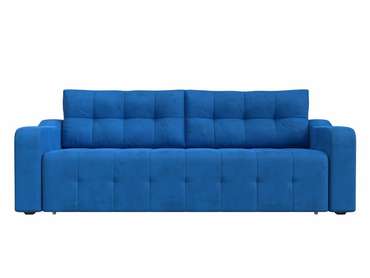Прямой диван-кровать Лиссабон голубого цвета