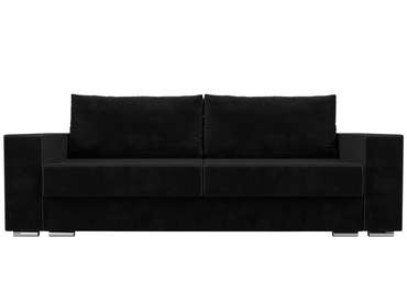 Прямой диван-кровать Исланд черного цвета