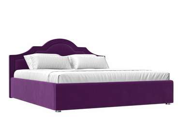 Кровать Афина 160х200 фиолетового цвета с подъемным механизмом
