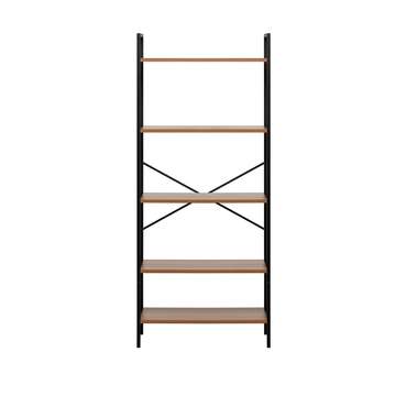 Стеллаж Стилвуд 25 черно-коричневого цвета