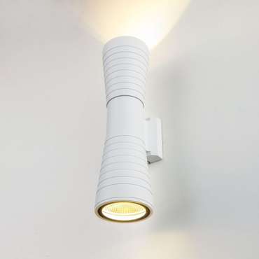 Настенный светодиодный светильник Tube double белого цвета