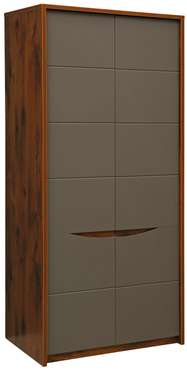 Шкаф для одежды Монако серо-коричневого цвета