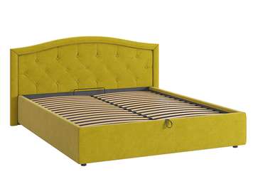Кровать Верона 2 160х200 желто-зеленого цвета с подъемным механизмом