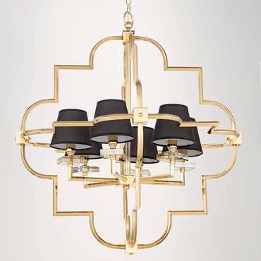Подвесная люстра Lumina Deco Baltimore LDP 8020-6 GD+BK