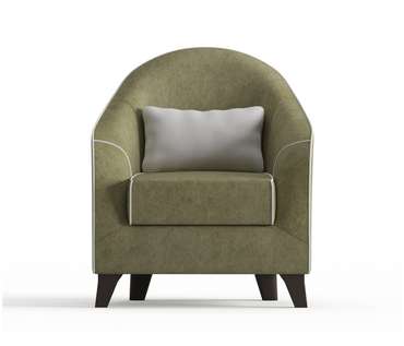 Кресло Бемоль в обивке из вельвета оливкового цвета
