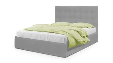 Кровать Адель 140х200 серого цвета