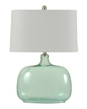 Настольная лампа Зельда с основанием светло-бирюзового цвета